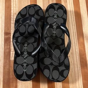 Coach Wedge Flip Flop: Lynn Signature- Womens size 6